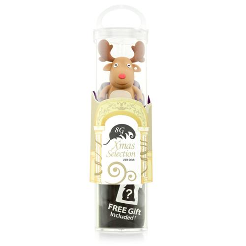 Bone Clé USB 8Go Deer + un habillage offert (Thème Noël) - Clé USB